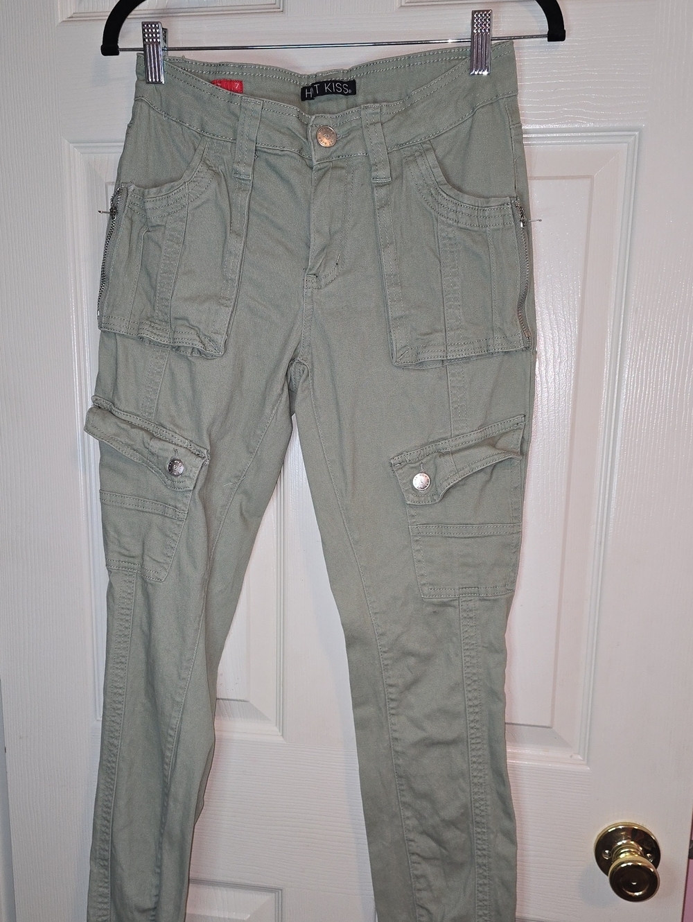 Hot Kiss Light Sage Cargo‎ Pants